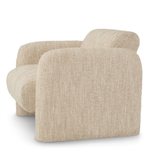 Fotoliu modern LUX Vesper, Boucle sonata cream - Img 5