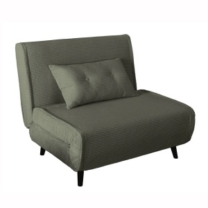 Fotoliu Pat SMART MULTIFUNCTION 100cm catifea raiata verde