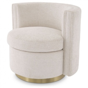 Fotoliu pivotant design elegant Amanda, lyssa off-white 115380 HZ