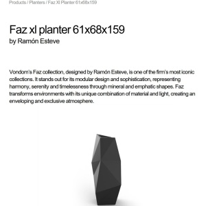 Ghiveci / Jardiniera plante design decorativ modern FAZ PLANTER XL III - Img 8