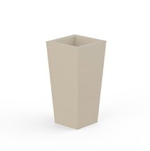 Ghiveci plante design decorativ modern interior / exterior HIGH SQUARE CONE mini 10x10x20cm