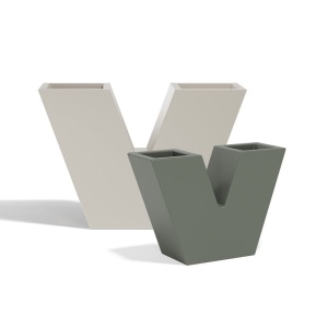 Ghiveci plante design decorativ modern interior / exterior UVE NANO 10x30x20cm - Img 4