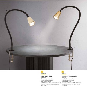 Lampa cu sistem de prindere masa, flexibila cu spot GU10 DOTTY khaki - Img 8
