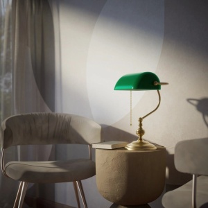 Lampa de birou din alama design clasic Banker - Img 9