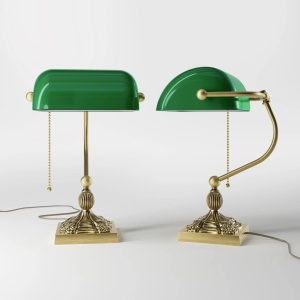 Lampa de birou din alama design clasic Banker - Img 8