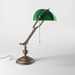 Lampa de birou din alama design clasic Compact Banker - Img 3
