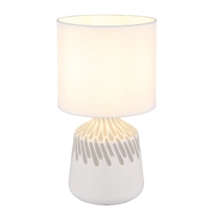 Lampa de masa ceramica alba RELA