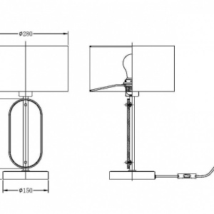 Lampa de masa deosebita design contemporan, neoclasic Marmo 175511 universul-luminii.ro