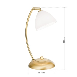 Lampa de masa design modern OPALDESIGN, auriu mat 241371 universul-luminii.ro