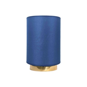 Lampa de masa din alama cu abajur albastru Sofis
