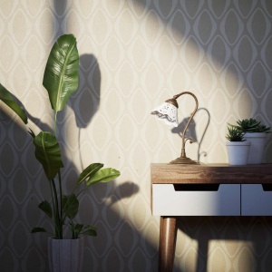 Lampa de masa din alama si abajur ceramic Zefira - Img 13