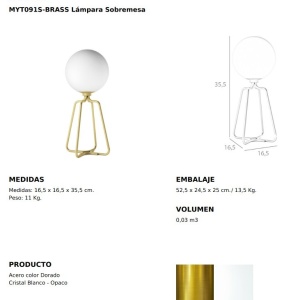 Lampa de masa eleganta design minimalist Golden 174291 universul-luminii.ro