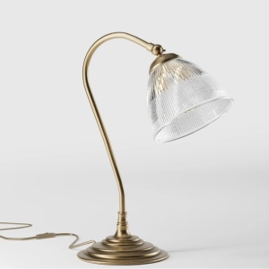Lampa de masa stil neoclasic din alama si sticla Elide - Img 3