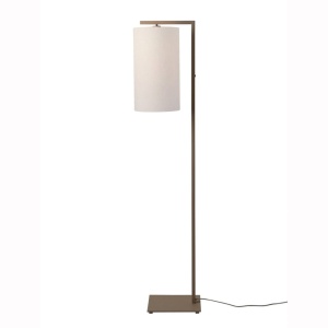 Lampa de podea Boston metal sand abajur alb