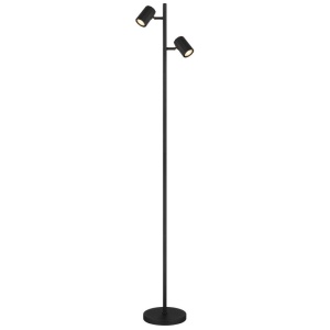 Lampa de podea cu 2 Spoturi metal negru JAMES