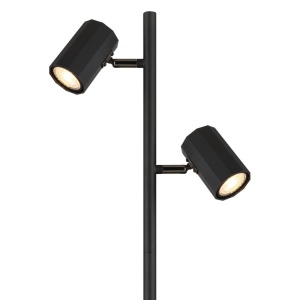 Lampa de podea cu 2 Spoturi metal negru JAMES 250671 universul-luminii.ro