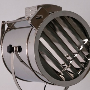 Lampa de podea cu trepied design industrial Chrome steel - Img 7