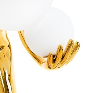 Lampa de podea decorativa cu design original Woman Premium auriu 238081 universul-luminii.ro