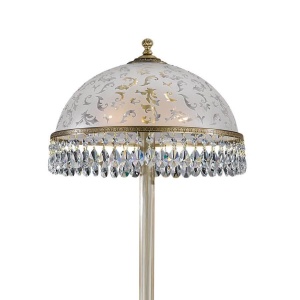Lampa de podea design clasic realizata manual din alama si Cristal Scholer 6200 105241 universul-luminii.ro