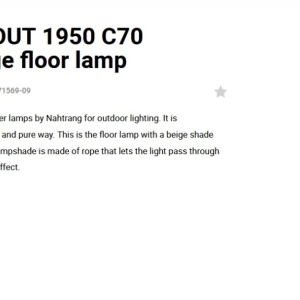 Lampa de podea iluminat exterior decorativ SAIGON 195/C70 gri/bej 127391 universul-luminii.ro