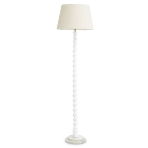 Lampa de podea LUX, Lemn, Tesatura, Alb, Massimo - Img 3