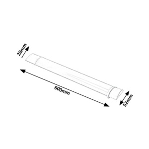 Lampa LED aplicata de mobila bucatarie / oglinda baie IP65 Drop Light 60cm 100261 universul-luminii.ro