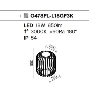 Lampa LED decorativa iluminat exterior IP54 Wisp 241911 universul-luminii.ro