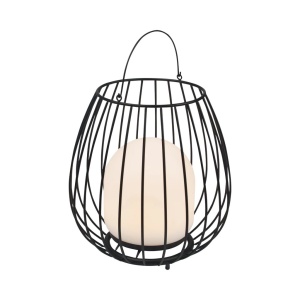 Lampa LED portabila pentru exterior solara cu baterii Jim To-Go negru