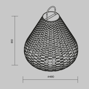 Lampa portabila cu baterii, iluminat decorativ exterior Plet 48cm 150711 universul-luminii.ro
