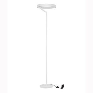 Lampadar circular aluminiu alb LED ADALIZ