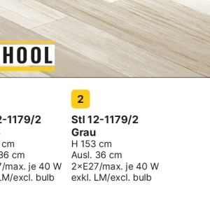 Lampadar cu 2 spoturi directionabile SCHOOL alb 200041 universul-luminii.ro