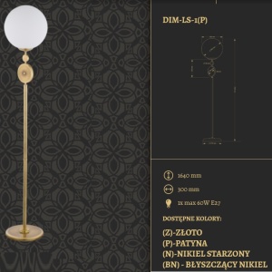 Lampadar design clasic realizat manual DIMARO - Img 2