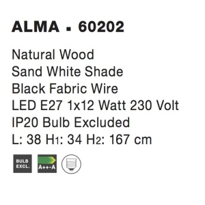 Lampadar design modern Alma NVL-60202 94861 universul-luminii.ro