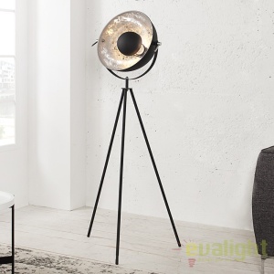 LAMPADAR DESIGN RETRO Studio negru/ argintiu A-36619 VC 181641 universul-luminii.ro