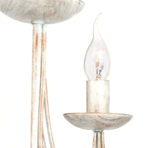 Lampadar design rustic cu 3 brate Vela, ivory 211851 universul-luminii.ro