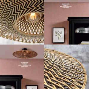 Lampadar din bambus Bali S natur, 44cm BALI/F/AD/N/4412/BN 194021 universul-luminii.ro