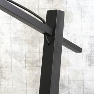 Lampadar eco din bambus Bromo S negru/ natur, 40x18cm 195251 universul-luminii.ro