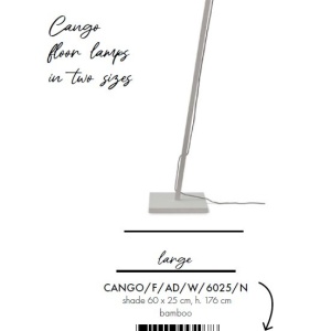 Lampadar eco din bambus Cango L white/60x25 nat 178551 universul-luminii.ro
