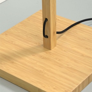 Lampadar eco din bambus cu 2 rafturi Java nat/50x22, natur/ negru 151651 universul-luminii.ro