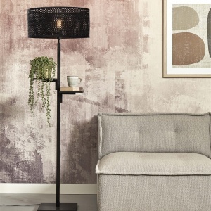Lampadar eco din bambus cu polita Java bl/50x22, bl 62931 universul-luminii.ro