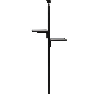 Lampadar eco din bambus cu polita Java black/50x22, bl/nat 181261 universul-luminii.ro