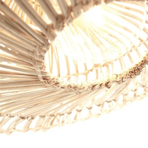 Lampadar eco din bambus cu ratan Zanzibar L white/55cm, white 213851 universul-luminii.ro