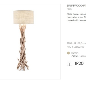 Lampadar / Lampa de masa design rustic DRIFTWOOD PT1 148939 68381 universul-luminii.ro