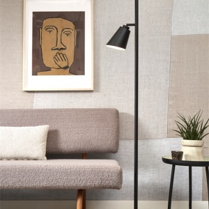 Lampadar, Lampa de podea cu doua spoturi directionabile Bremen negru 100131 universul-luminii.ro