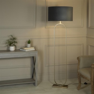 Lampadar/Lampa de podea decorativa Modish bronz/gri - Img 2