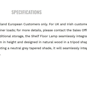 Lampadar/Lampa de podea design decorativ Shelf 223101 universul-luminii.ro