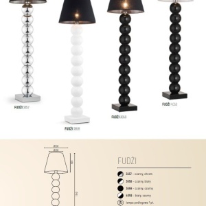 Lampadar, lampa de podea design modern FUDZI alb - Img 2