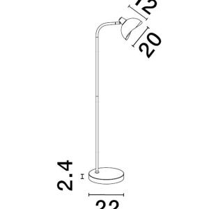 Lampadar/Lampa de podea design modern GEETI 122241 universul-luminii.ro