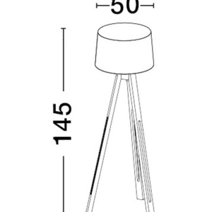 Lampadar/Lampa de podea design modern LE ROY 214251 universul-luminii.ro