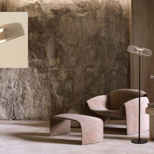 Lampadar, Lampa de podea design modern LED DECO negru/ fumuriu 232211 universul-luminii.ro